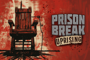 Prison Break: Uprising logo graphic. An electric chair to the left.