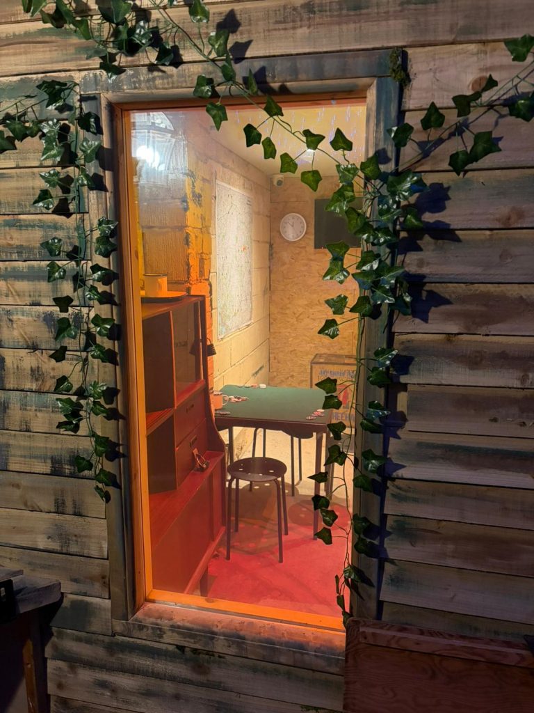 A glimpse through a window into Death on Dartmoor's second room.